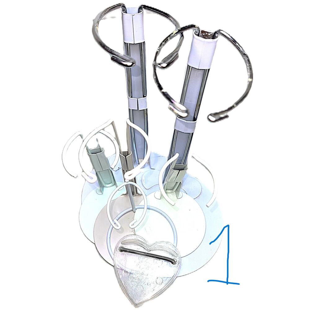 1* ( 7 ) Various Size Doll Stands - 6 Waist & 1 Heart Feet Doll Stands